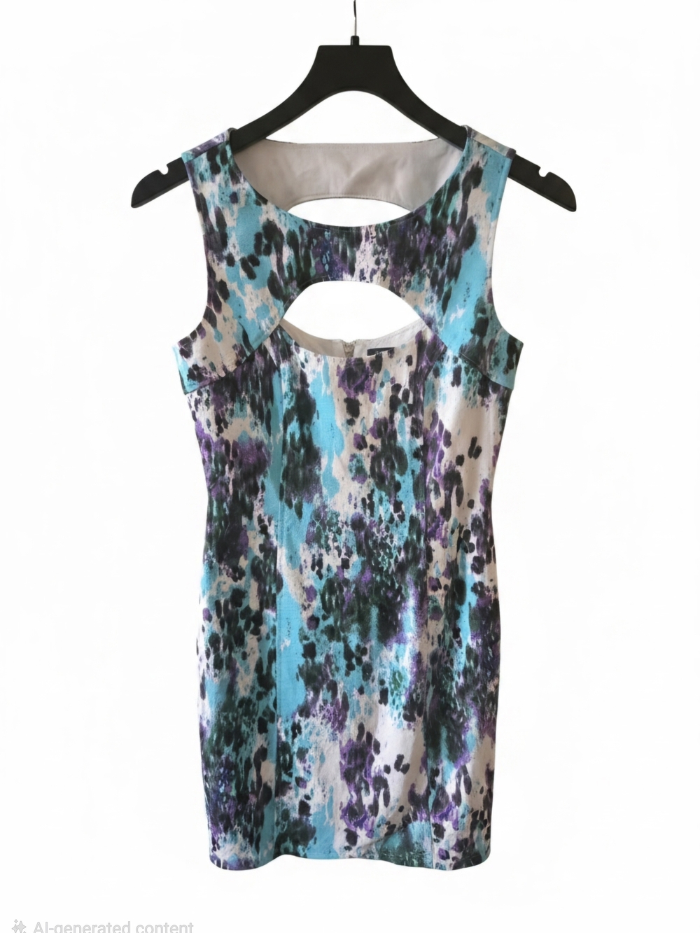 Guess Sleeveless Cutout Mini Dress - Blue, Purple, Black